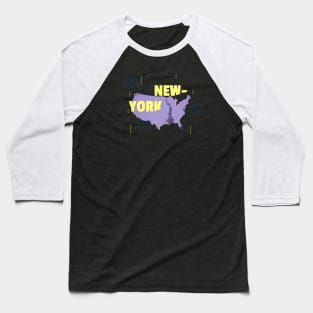 Colorful New York Baseball T-Shirt